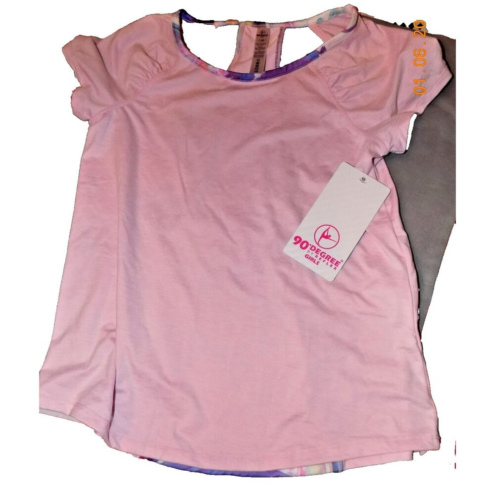 New 90 Degree by Reflex girl's dance top size Large 10/12